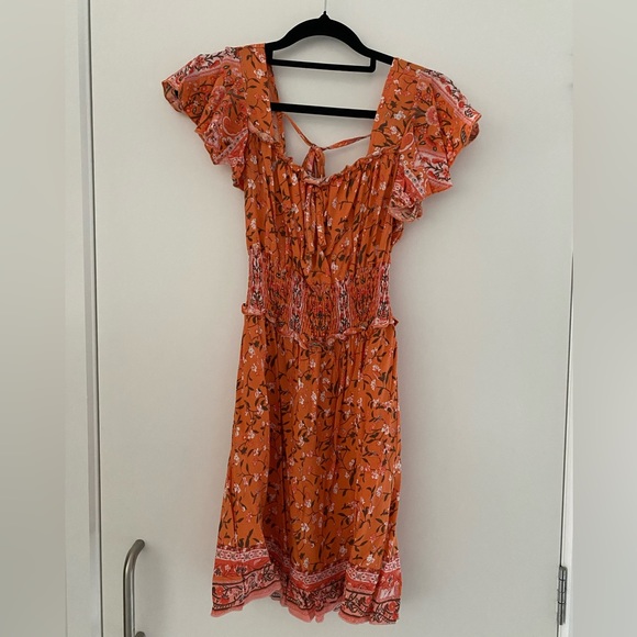 Ally Fashion Dresses & Skirts - Ally Orange Boho Dress